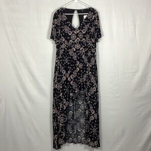 NWT Torrid Black Floral Romper with skirt size 16